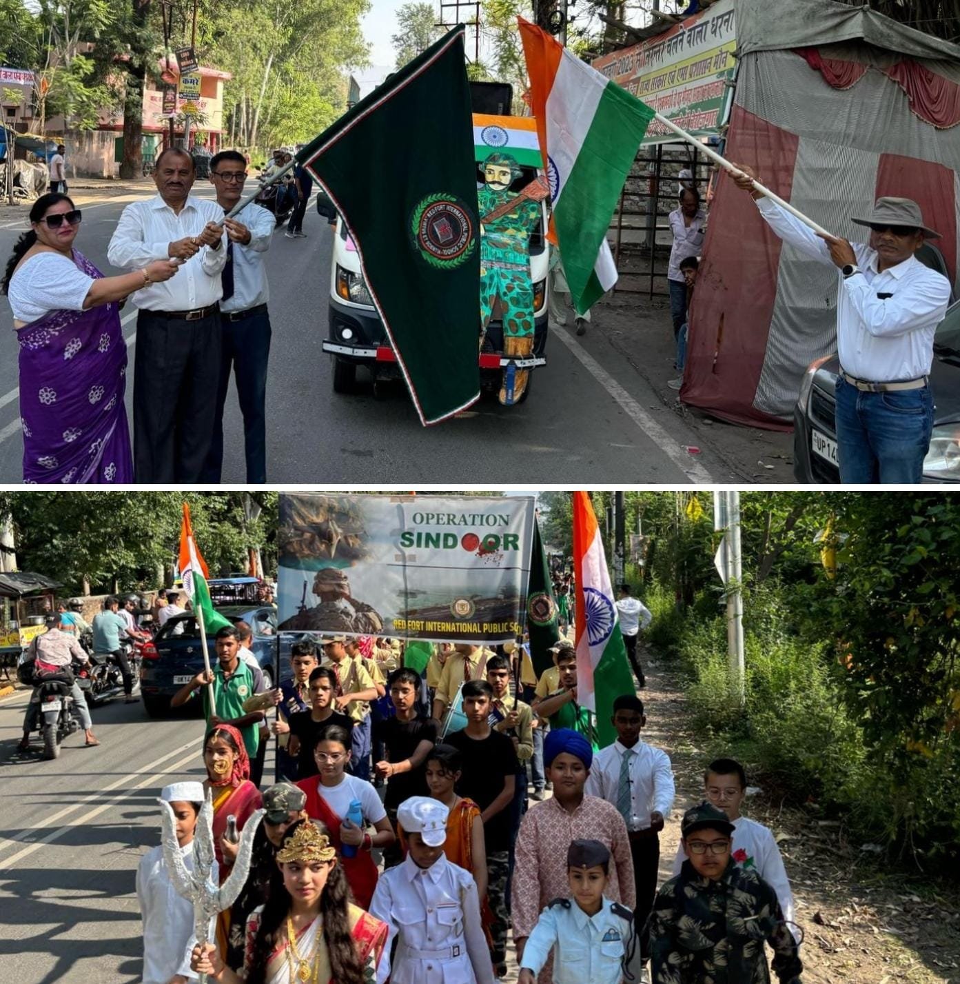 ऑपरेशन सिन्दूर की सफलता को समर्पित निकाली तिरंगा यात्रा